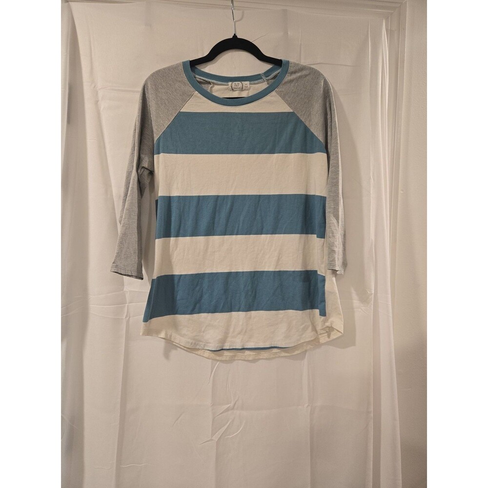 Maurices 24/7 Striped Baseball Tee 3/4 Sleeve